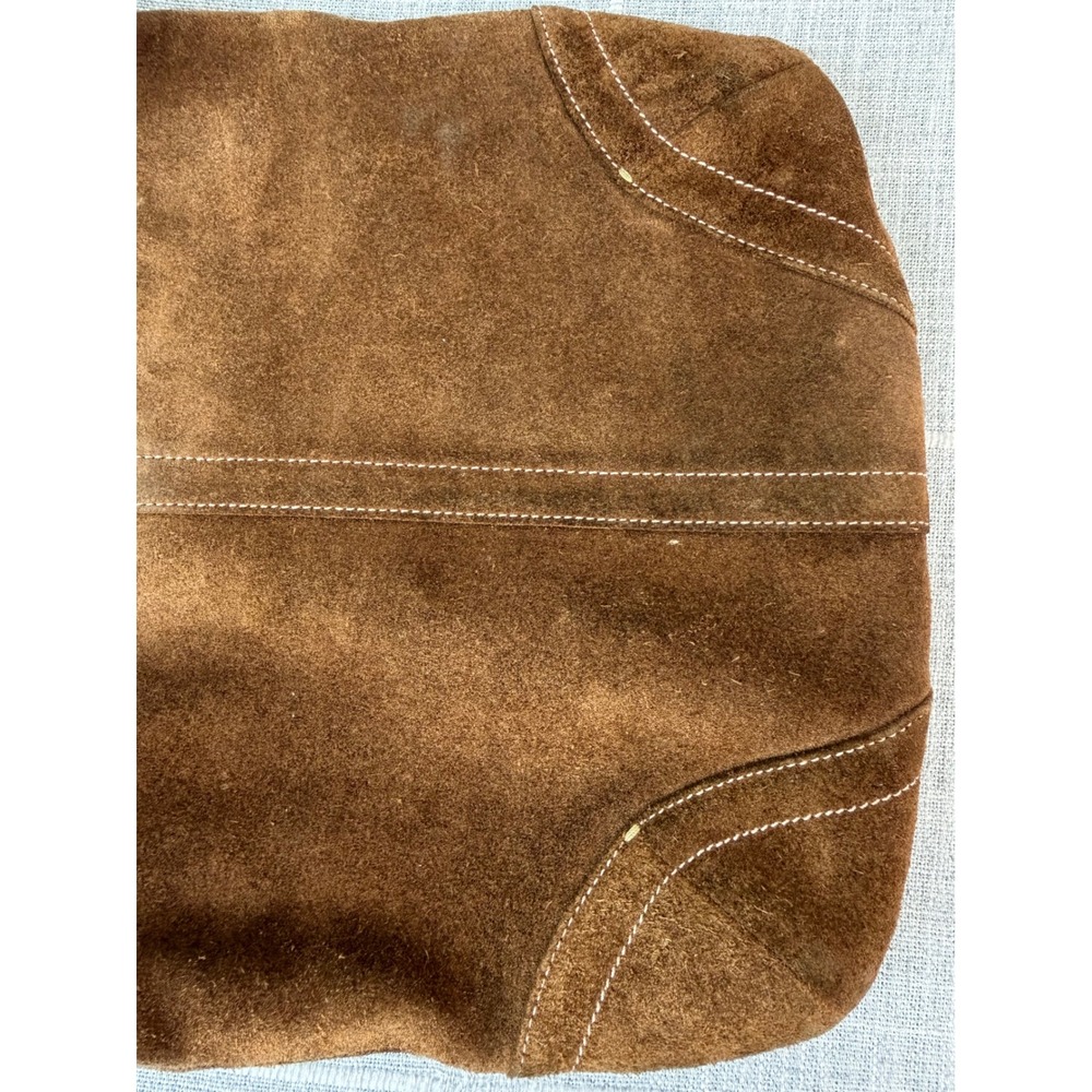 Vintage Coach Suede Brown Crossbody Purse 9506 Y2K Boho Minimalist - Picture 11 of 11